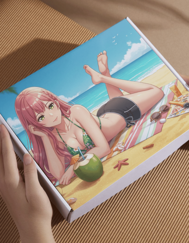 Lirix AI singer summer collection box set - exclusive digital art anime merchandise bundle